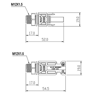 BC03B Photovoltaik Steckverbinder (Stecker und Buchse)